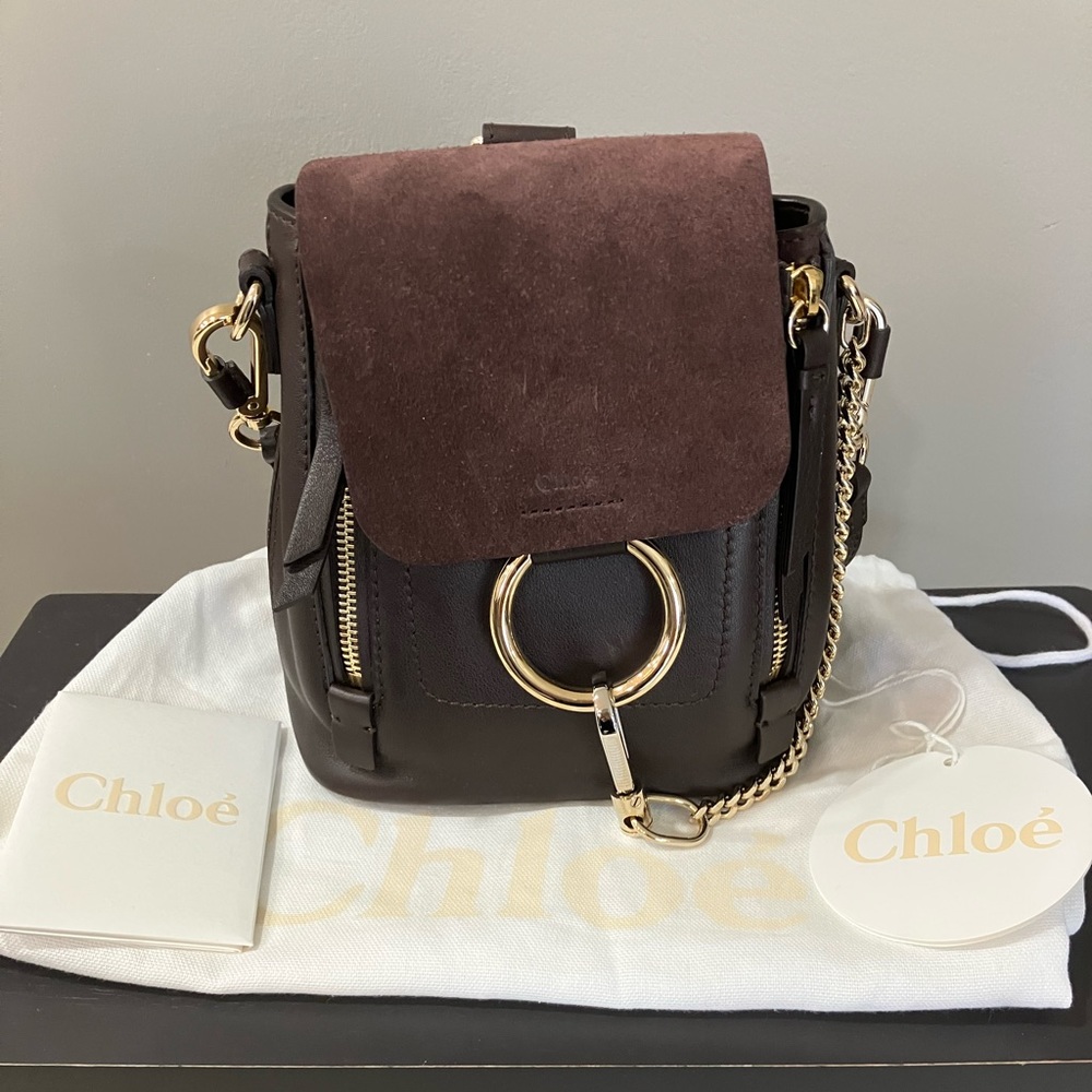 Chloe Faye Leather Backpack
